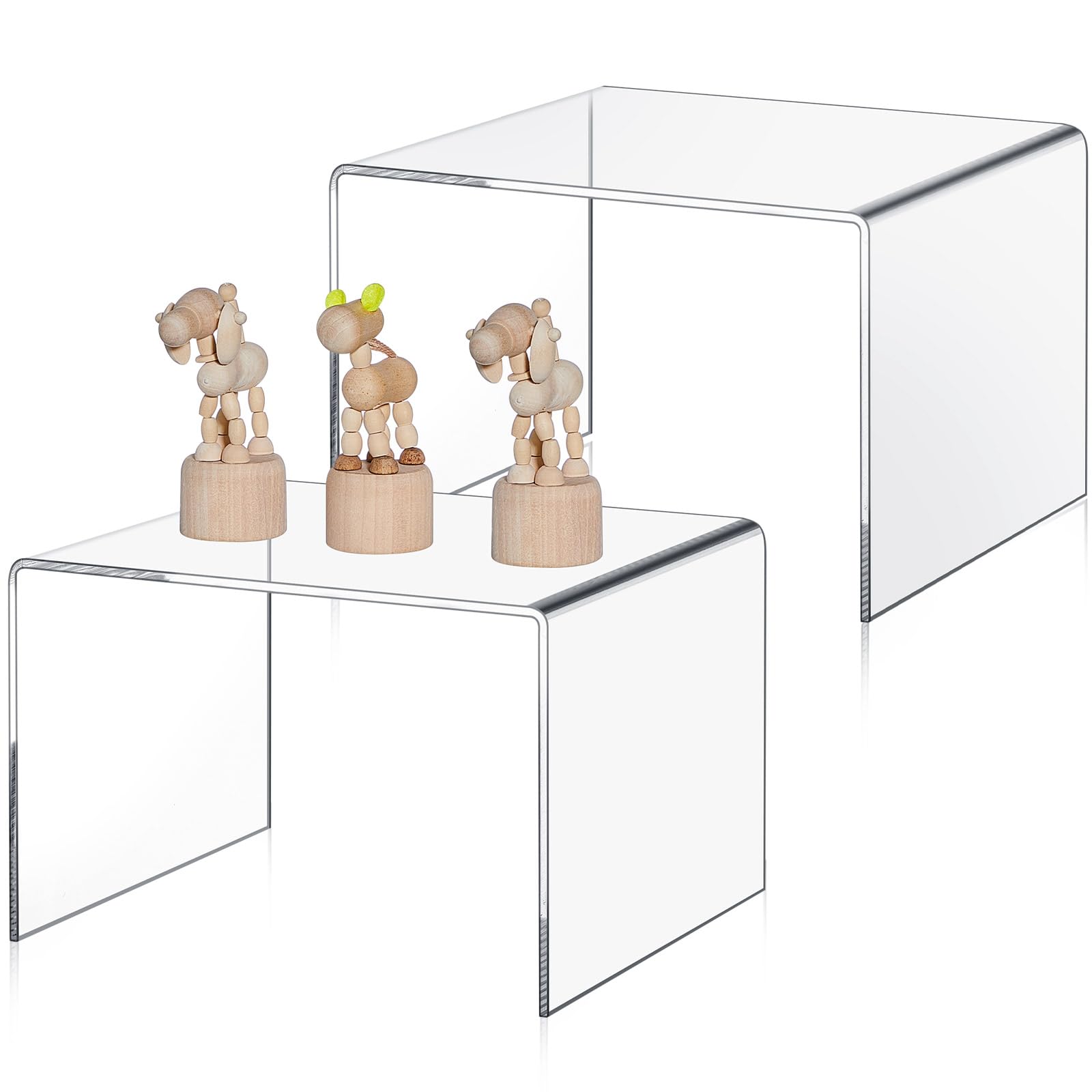 Amazon.com: RattanView 2 Pcs 9 Inch Large Acrylic Risers Display